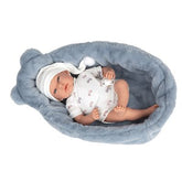 Muñeca Elegance 40cm Andie Azul con Cojín